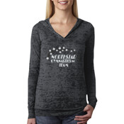Northstar Ladies Burnout Hoodie | Logo Only | Glitter